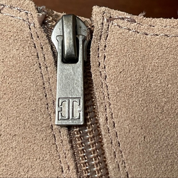 Ivanka Trump Thelma Tan Suede Ankle Boots Size 10 - Picture 15 of 16